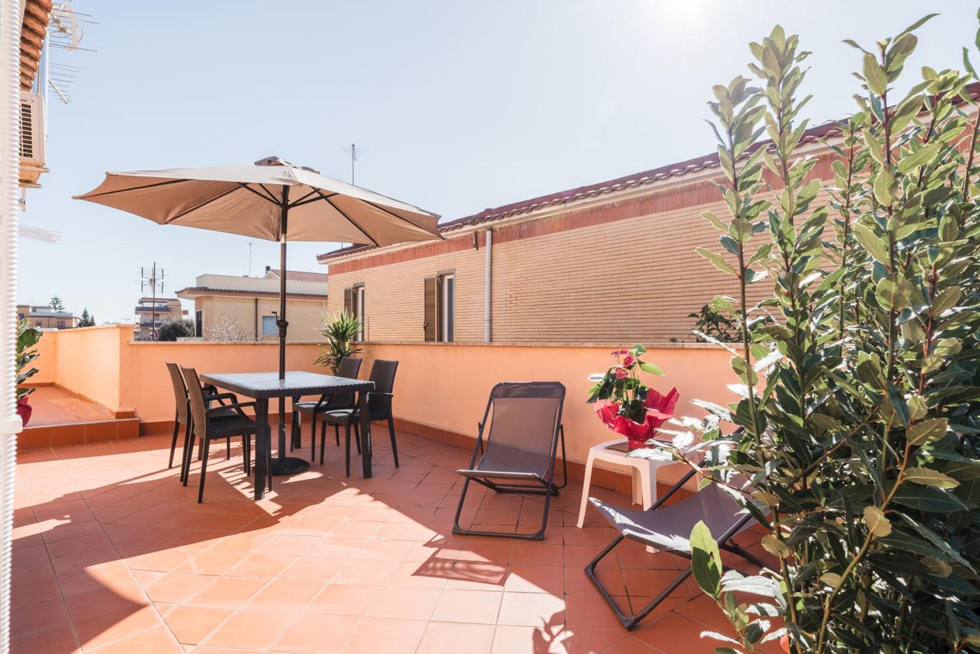 360 Guesthouse - Apartment With Terrace Fiumicino Eksteriør bilde