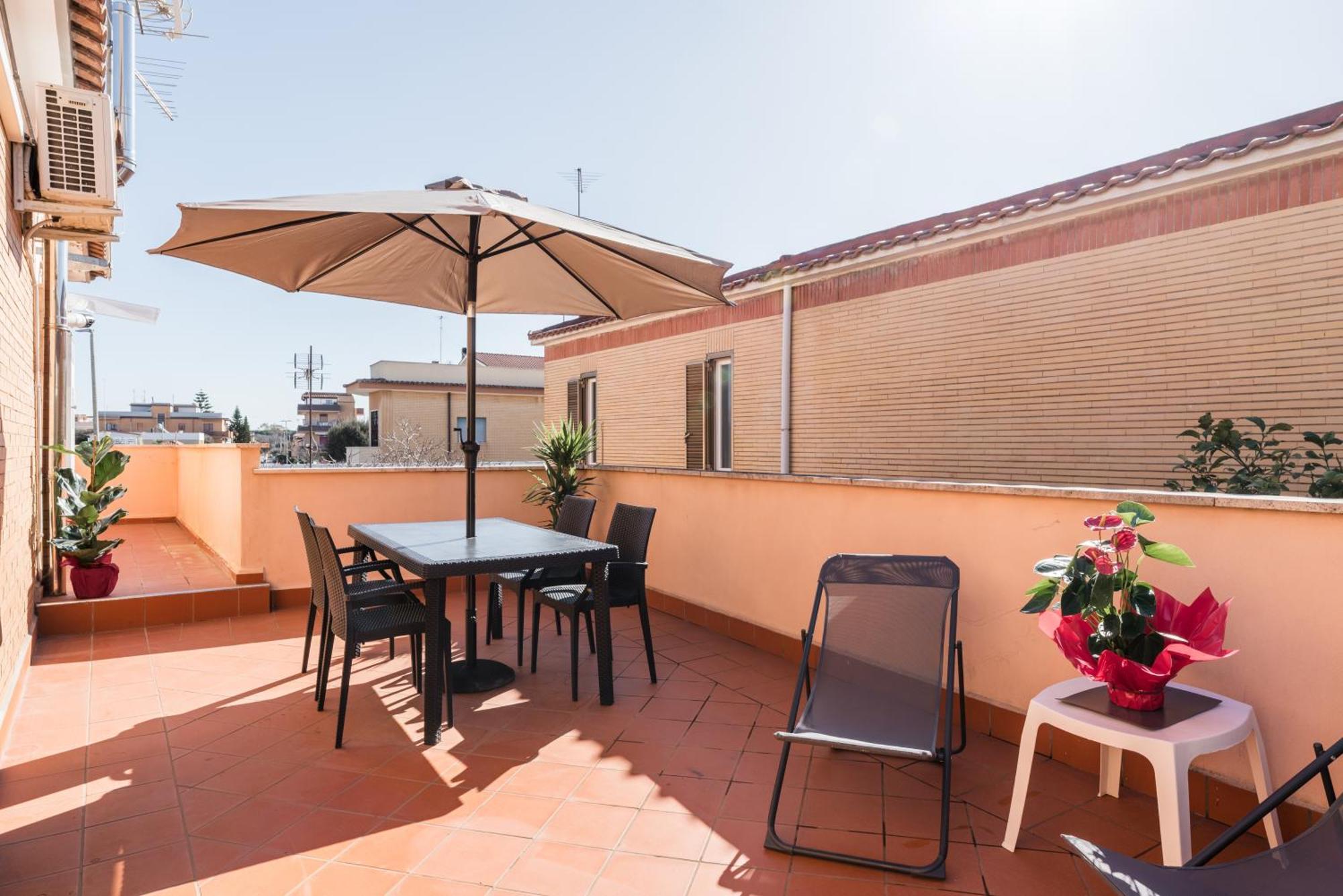 360 Guesthouse - Apartment With Terrace Fiumicino Eksteriør bilde